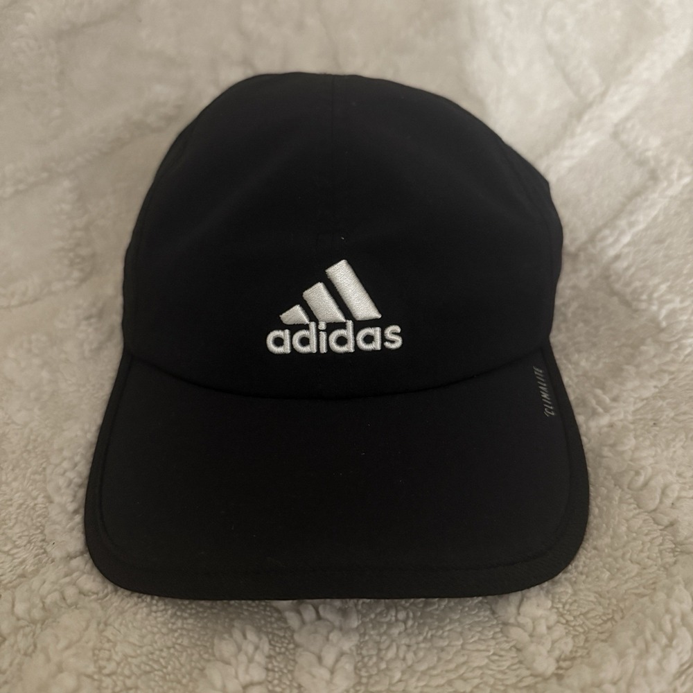 Adidas Hat Cap EUC‎ Strap Back Mens Black  Climalite Performance Golf Running